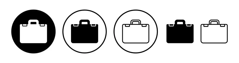 Briefcase icon vector. Portfolio vector icon. suitcase icon Stock Illustration