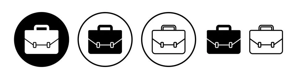 Briefcase icon vector. Portfolio vector icon. suitcase icon Stock Illustration