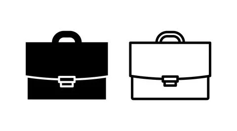 Briefcase icon vector. Portfolio vector icon. suitcase icon Stock Illustration