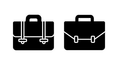 Briefcase icon vector. Portfolio vector icon. suitcase icon Stock Illustration