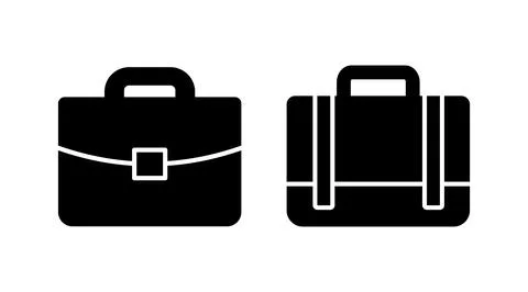 Briefcase icon vector. Portfolio vector icon. suitcase icon Illustrazione stock