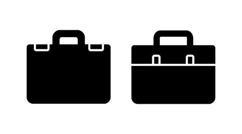 Briefcase icon vector. Portfolio vector icon. suitcase icon Stock Illustration