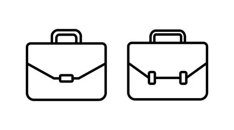 Briefcase icon vector. Portfolio vector icon. suitcase icon Stock Illustration