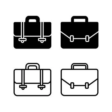 Briefcase icon vector. Portfolio vector icon. suitcase icon Stock Illustration