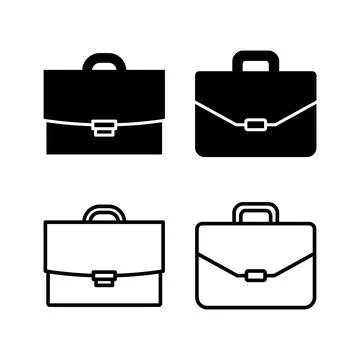 Briefcase icon vector. Portfolio vector icon. suitcase icon Stock Illustration