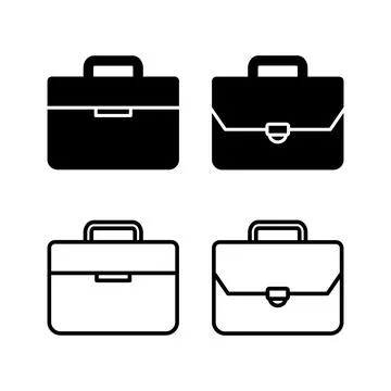 Briefcase icon vector. Portfolio vector icon. suitcase icon Stock Illustration