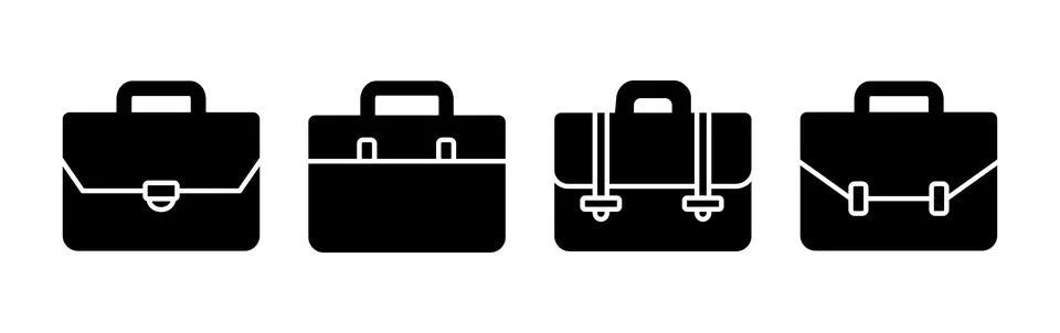 Briefcase icon vector. Portfolio vector icon. suitcase icon Stock Illustration