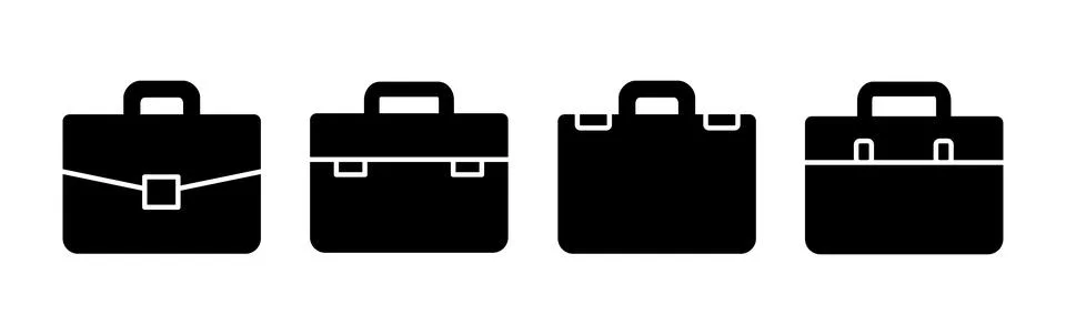 Briefcase icon vector. Portfolio vector icon. suitcase icon Stock Illustration