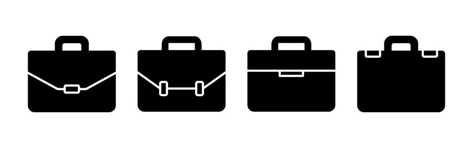 Briefcase icon vector. Portfolio vector icon. suitcase icon Stock Illustration