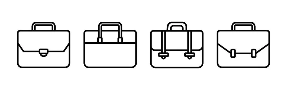 Briefcase icon vector. Portfolio vector icon. suitcase icon Stock Illustration