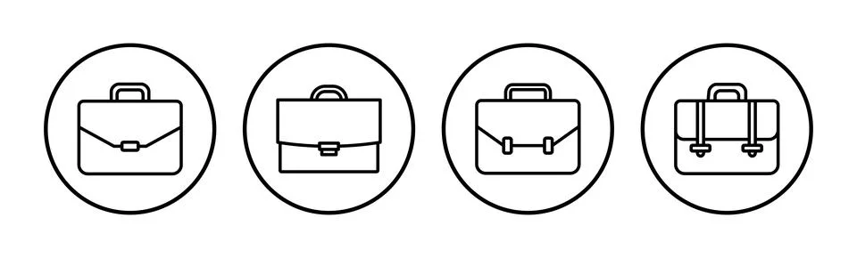 Briefcase icon vector. Portfolio vector icon. suitcase icon Stock Illustration
