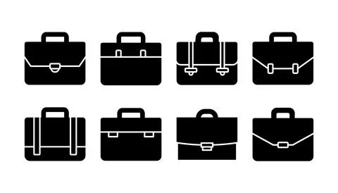 Briefcase icon vector. Portfolio vector icon. suitcase icon Stock Illustration