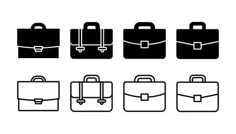 Briefcase icon vector. Portfolio vector icon. suitcase icon 스톡 일러스트