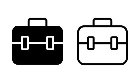 Briefcase icon vector. Portfolio vector icon. suitcase icon Stock Illustration