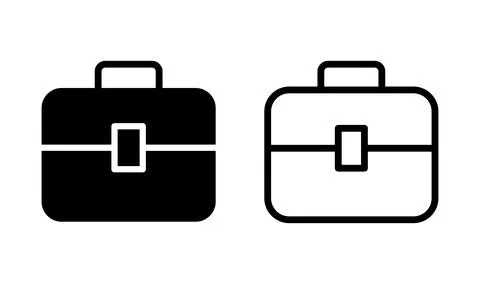 Briefcase icon vector. Portfolio vector icon. suitcase icon Stock Illustration