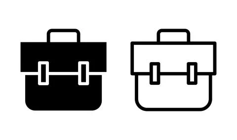 Briefcase icon vector. Portfolio vector icon. suitcase icon Stock Illustration