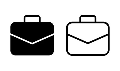 Briefcase icon vector. Portfolio vector icon. suitcase icon Stock Illustration