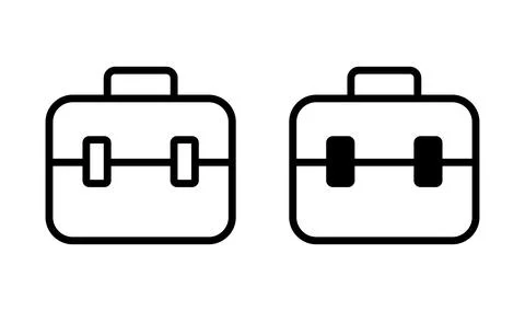 Briefcase icon vector. Portfolio vector icon. suitcase icon Stock Illustration
