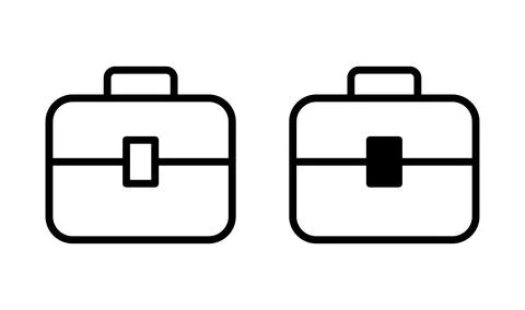 Briefcase icon vector. Portfolio vector icon. suitcase icon Stock Illustration
