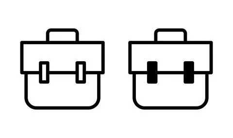 Briefcase icon vector. Portfolio vector icon. suitcase icon Stock Illustration
