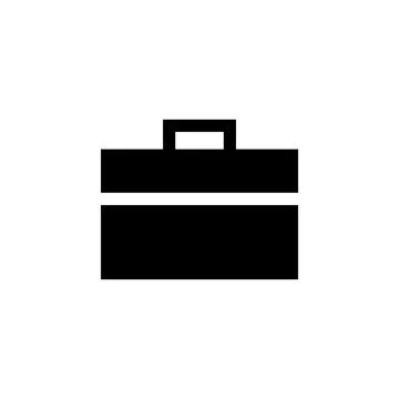 Briefcase icon vector. suitcase icon. luggage symbol. Illustrazione stock