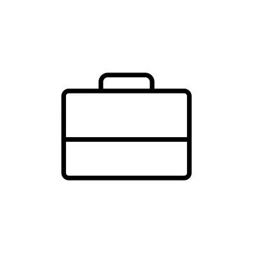 Briefcase icon vector. suitcase icon. luggage symbol. Stock Illustration