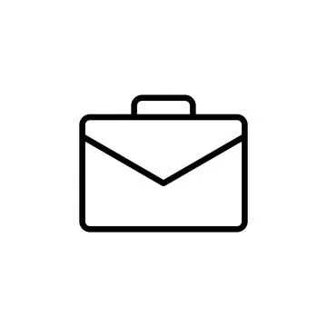 Briefcase icon vector. suitcase icon. luggage symbol. Stock Illustration
