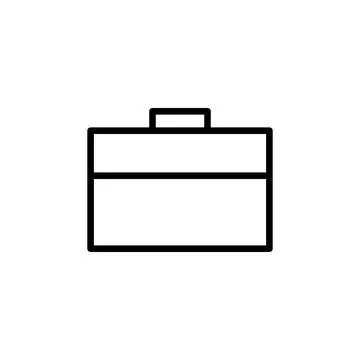 Briefcase icon vector. suitcase icon. luggage symbol. Stock Illustration