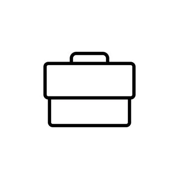 Briefcase icon vector. suitcase icon. luggage symbol. Stock Illustration