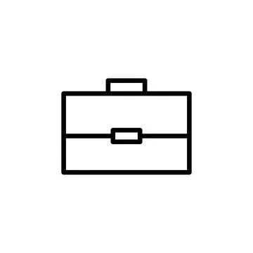 Briefcase icon vector. suitcase icon. luggage symbol. Stock Illustration