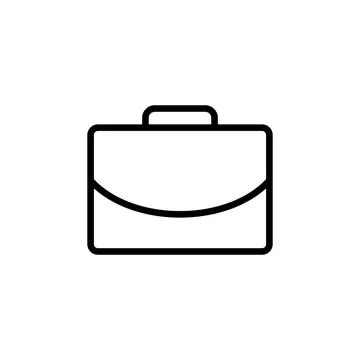 Briefcase icon vector. suitcase icon. luggage symbol. Stock Illustration