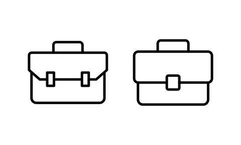 Briefcase icon vector. suitcase sign and symbol. luggage symbol. Stock Illustration