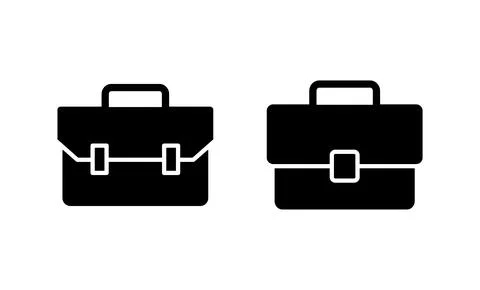 Briefcase icon vector. suitcase sign and symbol. luggage symbol. Stock Illustration