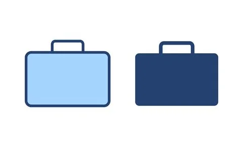 Briefcase icon vector. suitcase sign and symbol. luggage symbol. Stock Illustration
