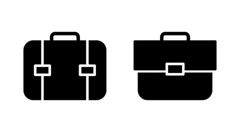 Briefcase icon vector. suitcase sign and symbol. luggage symbol. Stock Illustration
