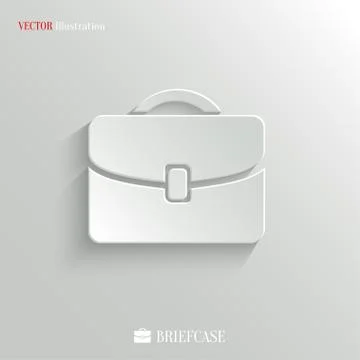 Briefcase icon - vector web background Stock Illustration
