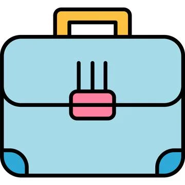 Briefcase icon vector work case bag isolated Stock Illustration