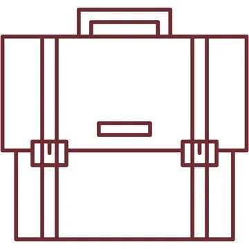 Briefcase icon vector work suitcase business bag Stock Illustration