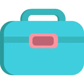 Briefcase icon vector work suitcase bag isolated 库存插图