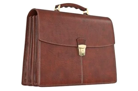 Briefcase leather classic Stock Illustration