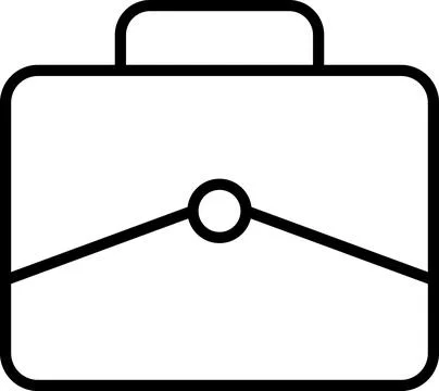 Briefcase line icon. Case icon set. Bag line icon vector Stock Illustration