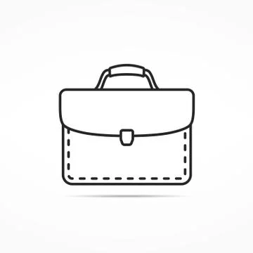 Briefcase Line Icon Stock Illustration