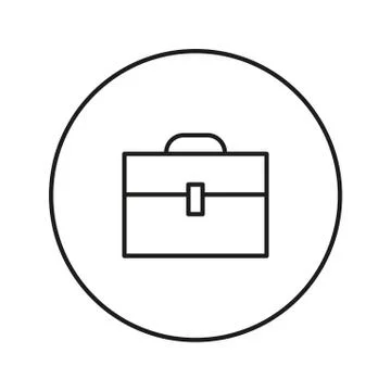Briefcase line icon Stock Illustration