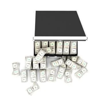 Briefcase with money Illustration
