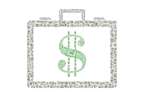 Briefcase of Money Stock Illustration