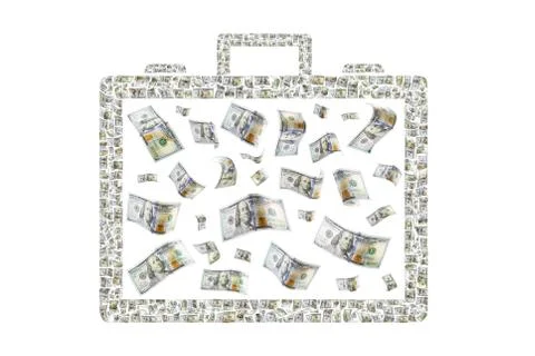 Briefcase of Money Stock Illustration
