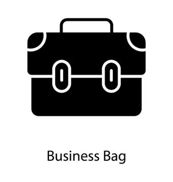 Briefcase Office Bag Stock Illustration
