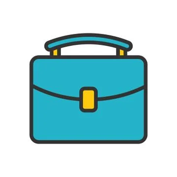 Briefcase outline icon Stock Illustration