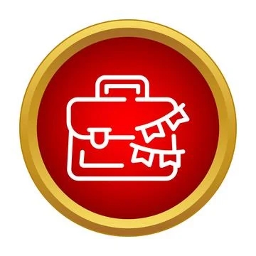 Briefcase with party flags celebrating work life balance Stock Illustration