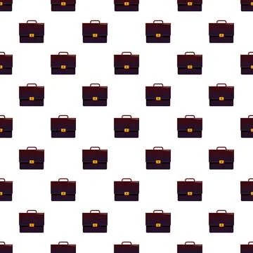 Briefcase pattern filling white background for business concepts Stock Illustration